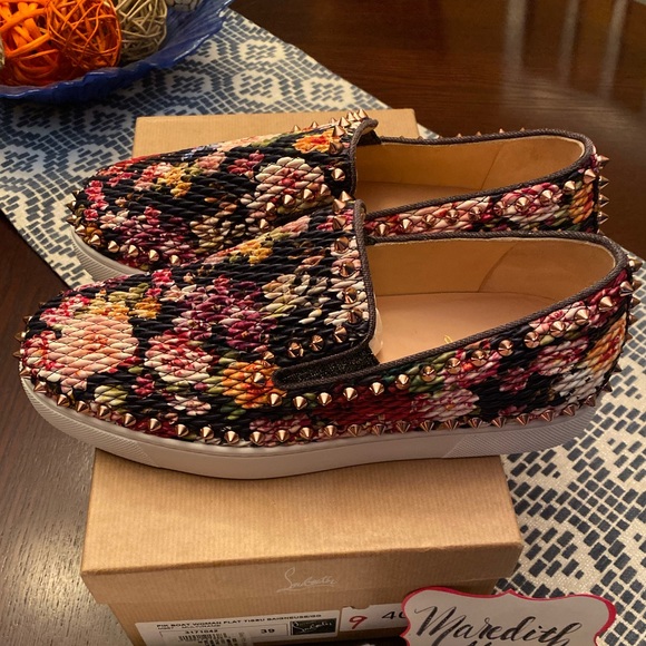 Louboutin Women’s Pik Boat Flats - Picture 5 of 8